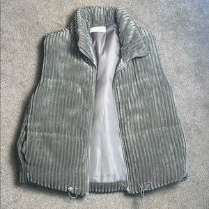 Elegant olive green  Ribbed Vest